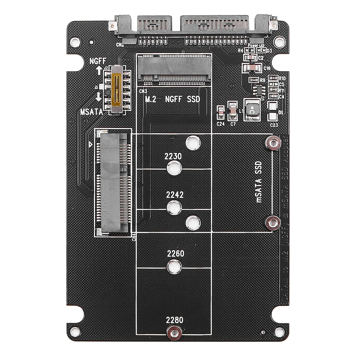 Adapter M.2 NGFF lub mSATA na USB 3.0 2 w 1 NGFF lub mSATA konwerter karta z konwerterem kabla SATA