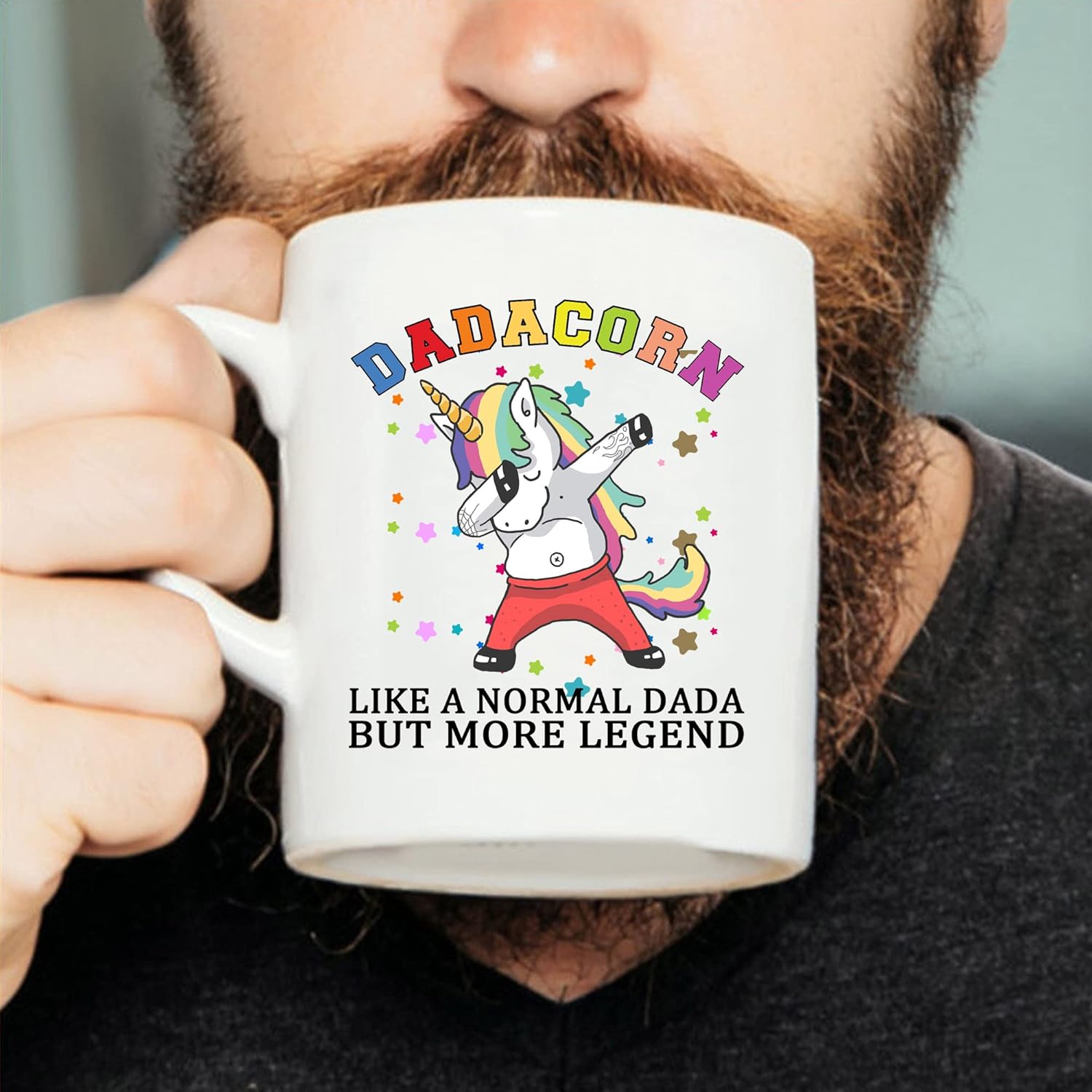 Up To 40% OFF Funny Unicorn Coffee Mug with Quote For Dad - Dadacorn Like A Normal Dada, But More Legend- Birthday Father's Day, Valentine's Day For Daddy From Son Daughter- White Fine Bone 11 oz Crazy Deals Funny Unicorn Coffee Mug with Quote For Dad - Dadacorn Like A Normal Dada, But More Legend- Birthday Father's Day, Valentine's Day For Daddy From Son Daughter- White Fine Bone 11 oz