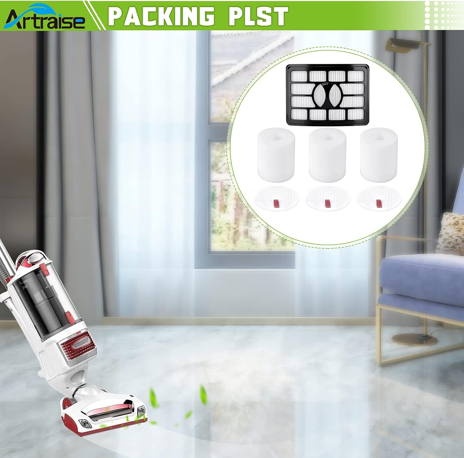 Artraise Filters for Shark Rotator Pro Lift-away Vacuum NV500, NV501, NV502, NV505, NV520, NV552, UV560, NV642, ZU780, ZU782, ZU785, Xff500 Xhf500 (Not Fits NV650, NV680, NV750 Series) : Industrial & Scientific