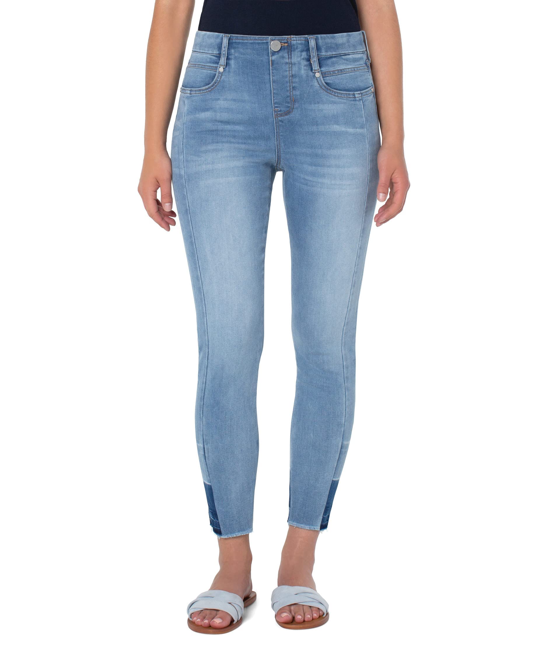 LiverpoolSeamed Gia Crop Skinny in El Toro