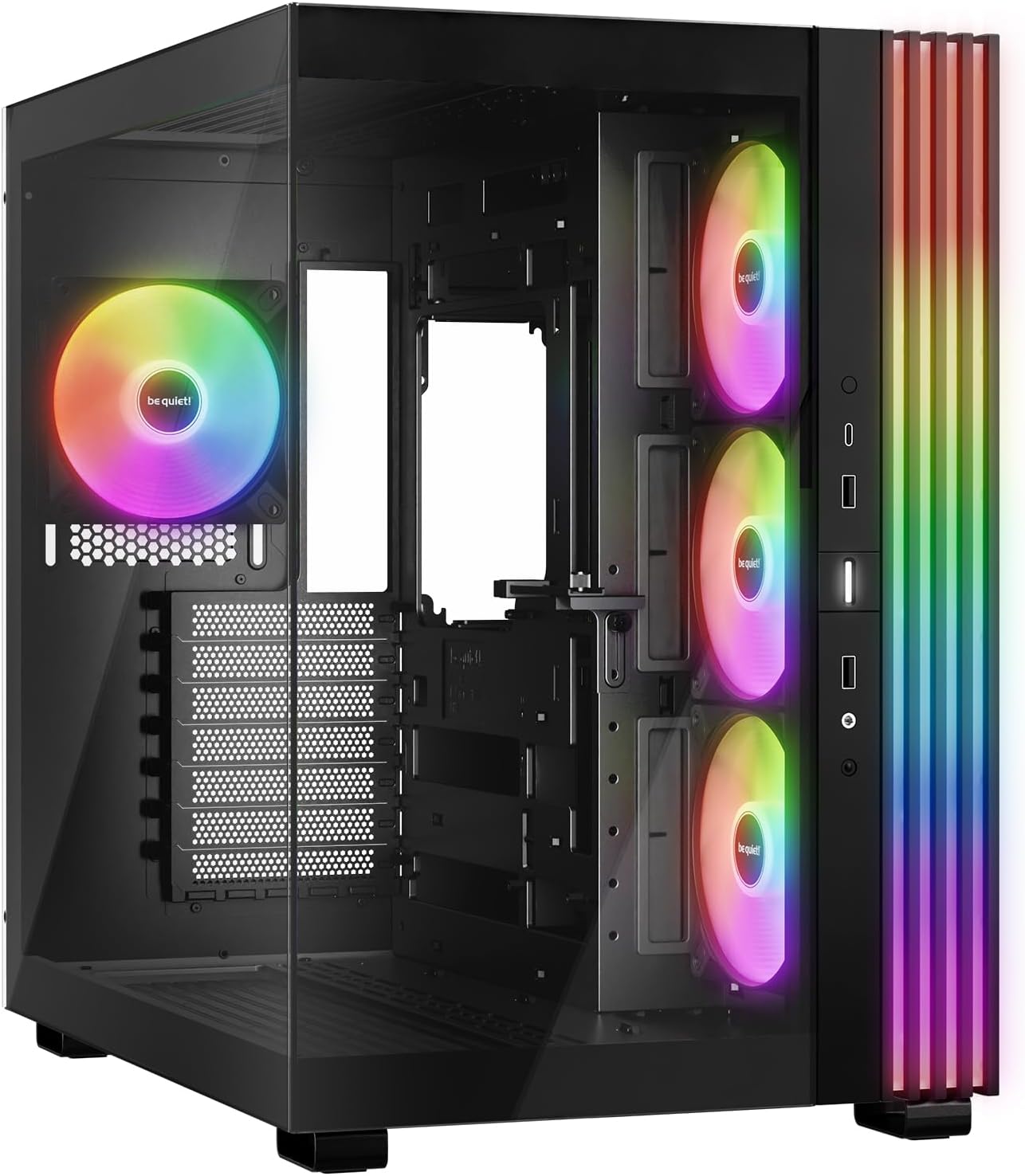 be quiet! Light Base 600 LX Black PC Case, Fully Windowed Front and Side