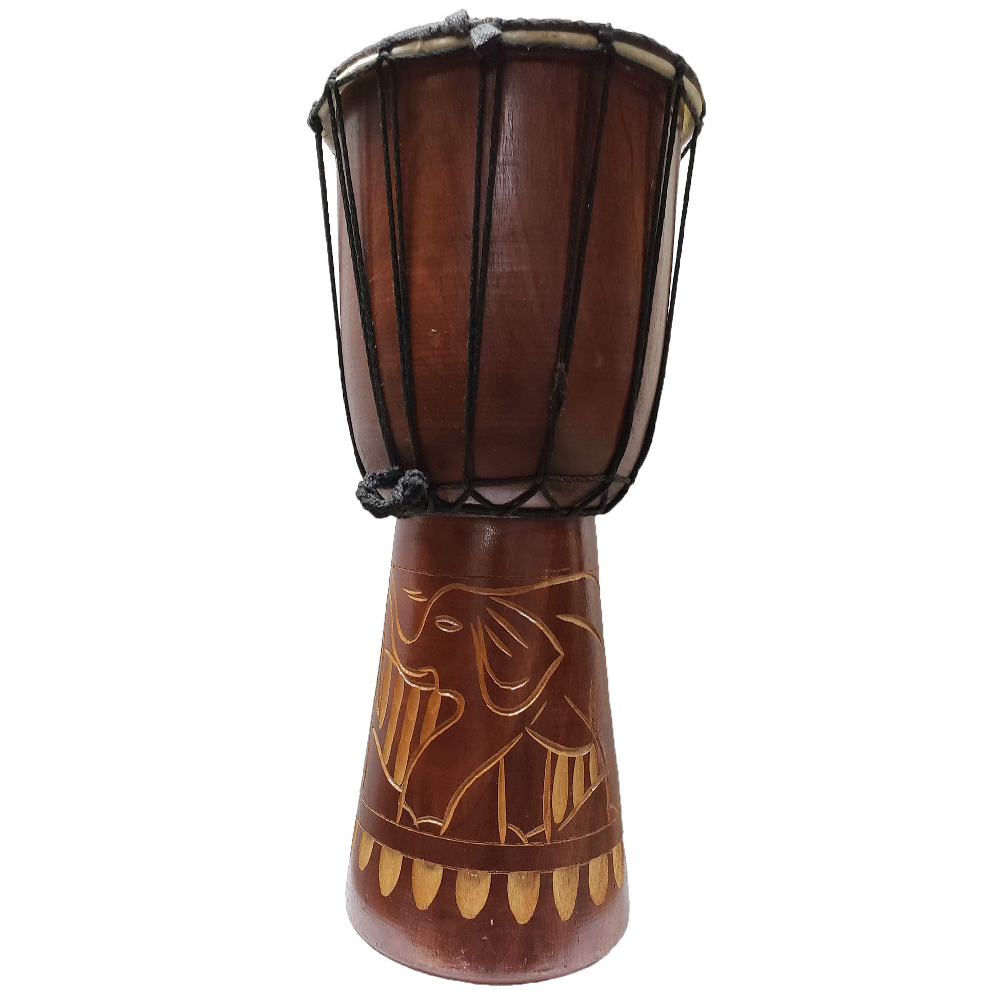 Amazon | Djembe Drum Carved Bongo アフリカにインスパイアされた音楽