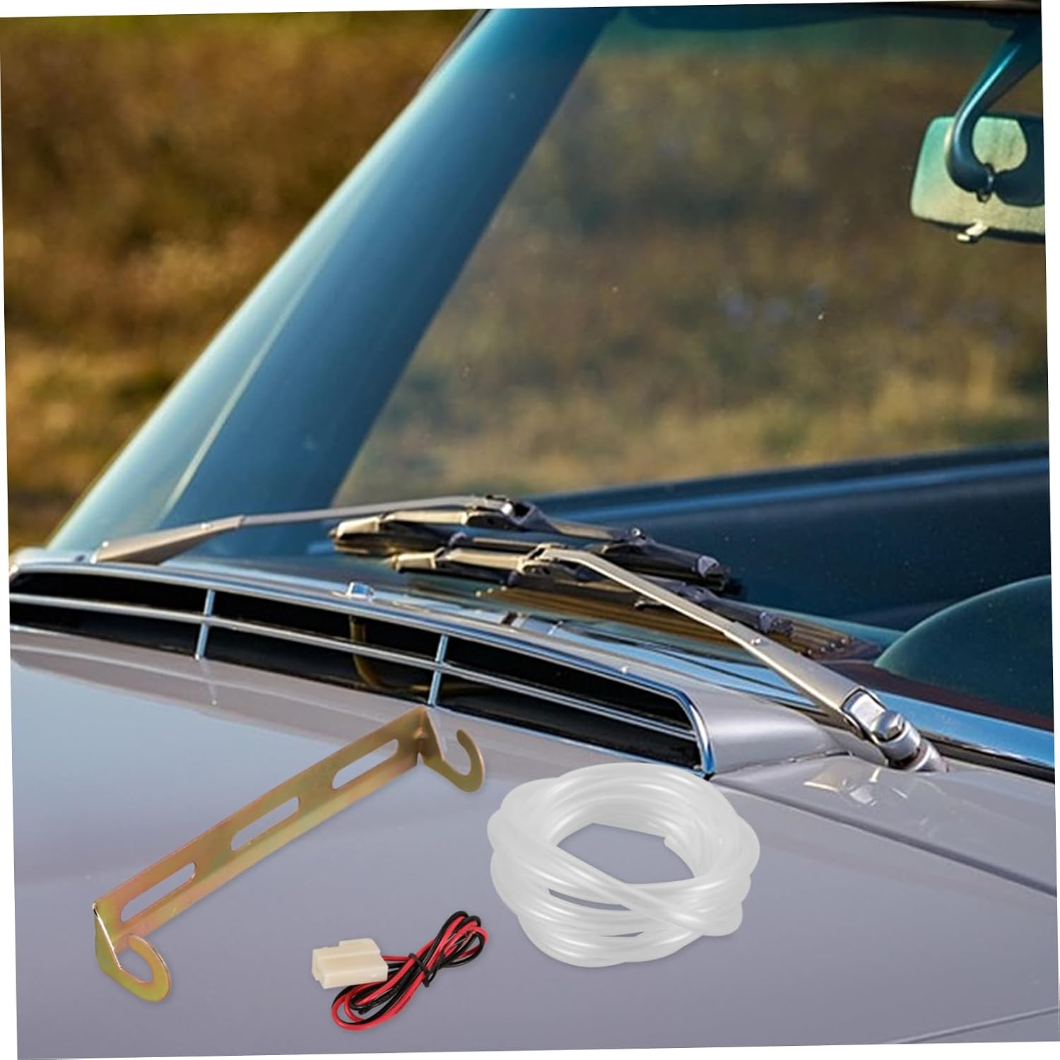 CHILDWEET Universal Windshield Washer Pump Hose Kit Premium Washer Fluid Pump Set for Cars Easy Installation Suitable for Most Vehicles
