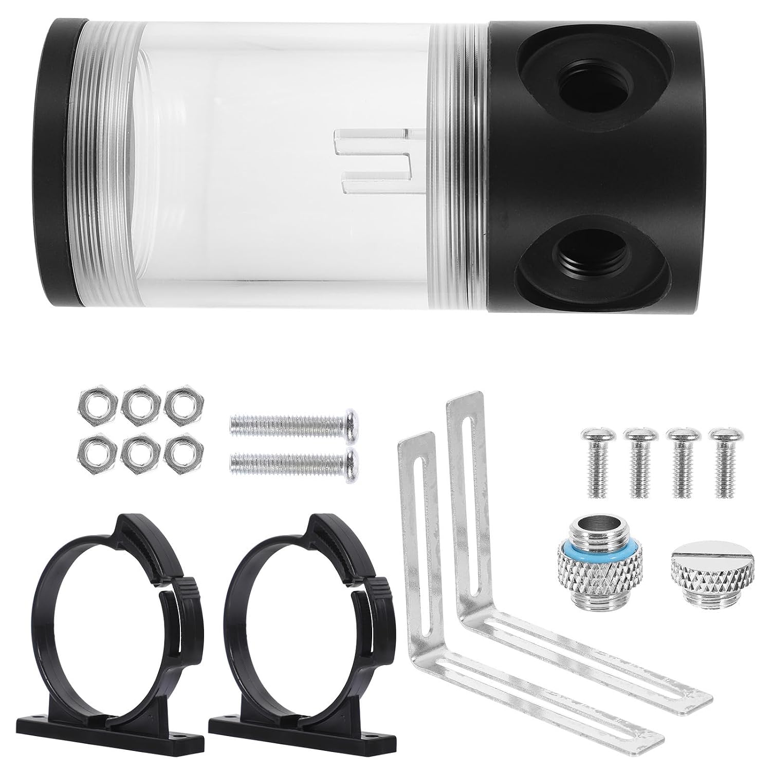Computer Liquid Cooling Reservoir, Cylinder, 110mm Pump