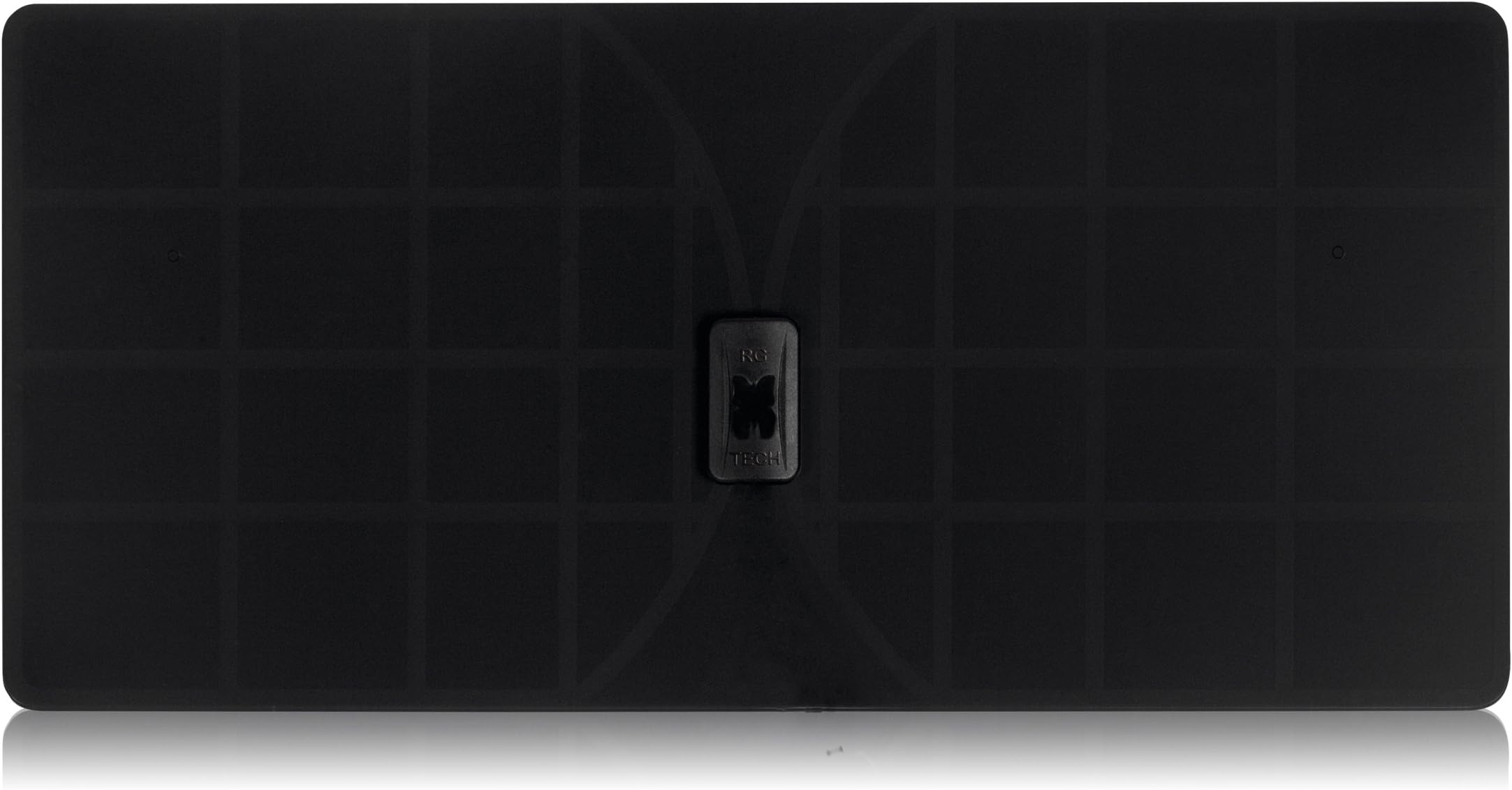 Monarch 50 Black Flat Paper Thin Indoor HDTV Antenna - 50 Mile Range Multidirectional Reception, UWB Technology and 4G Filter for Maximum UHF/VHF/FM/USB TV Tuner/DVB-T/DAB Radio Reception