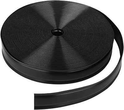 1 "RV Vinyl Trim Molding Insert Black، for RV Camper Travel Trailer Cover Gutter Corner Channel Outside Seam rome Edge Track Heavy Duty Trim 50 ft