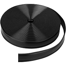 1" RV Vinyl Trim Molding Insert Black,for RV Camper Travel Trailer Screw Cover Gutter Corner Channel Outside Seam roof Edge Track Heavy Duty Trim 100 ft
