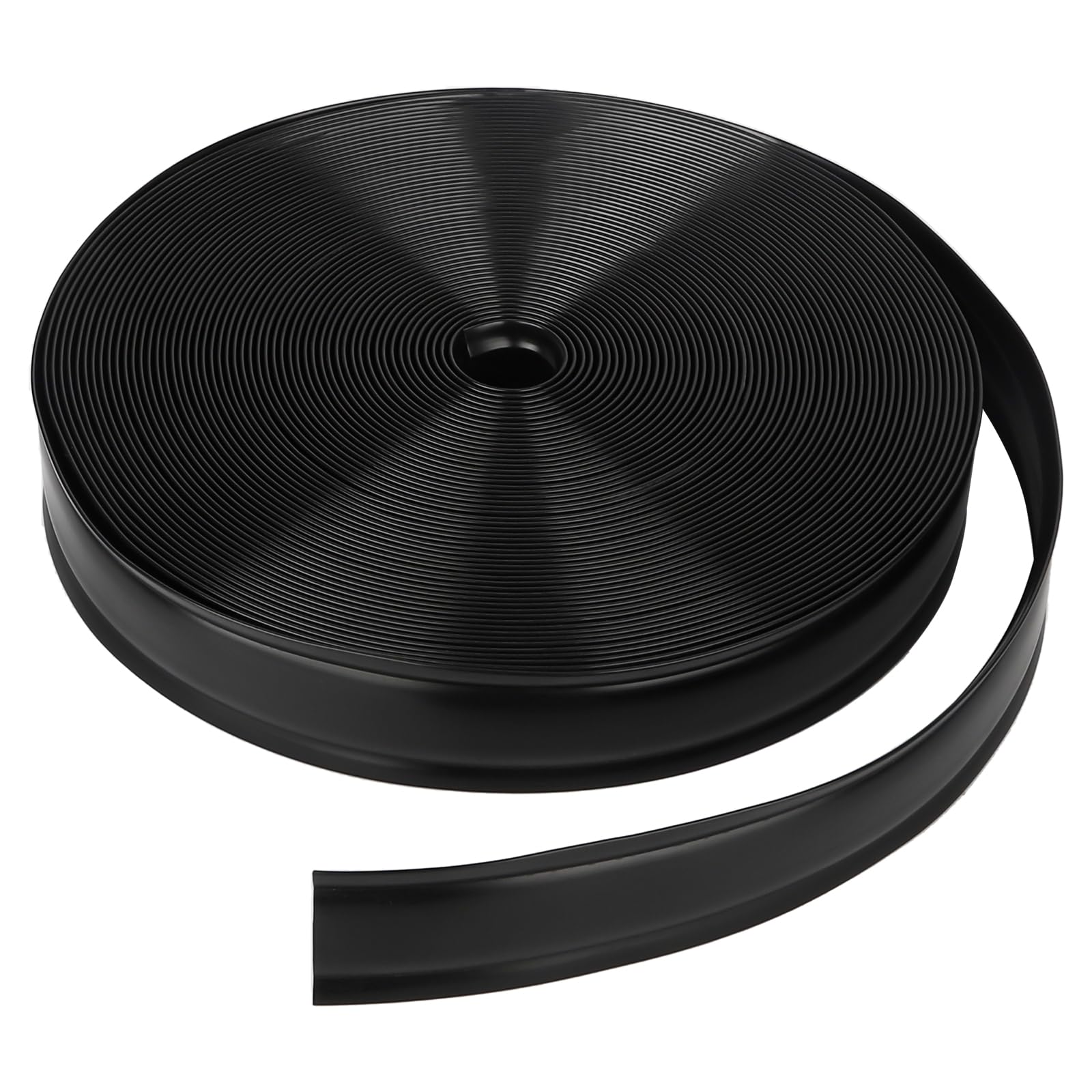 Photo 1 of 1" RV Vinyl Trim Molding Insert Black,for RV Camper Travel Trailer Screw Cover Gutter Corner Channel Outside Seam roof Edge Track Heavy Duty Trim (100 ft)