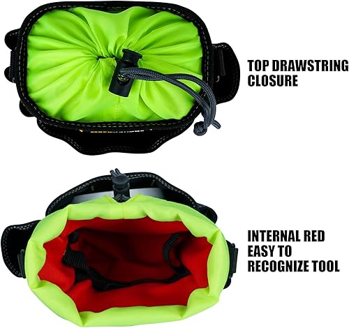 Miniatura 3 de KUNN Bolsa de herramientas con clip para cinturón, cinturón ajustable de 1.5 pulgadas para herramientas organizadoras, electricista, mantenimiento,