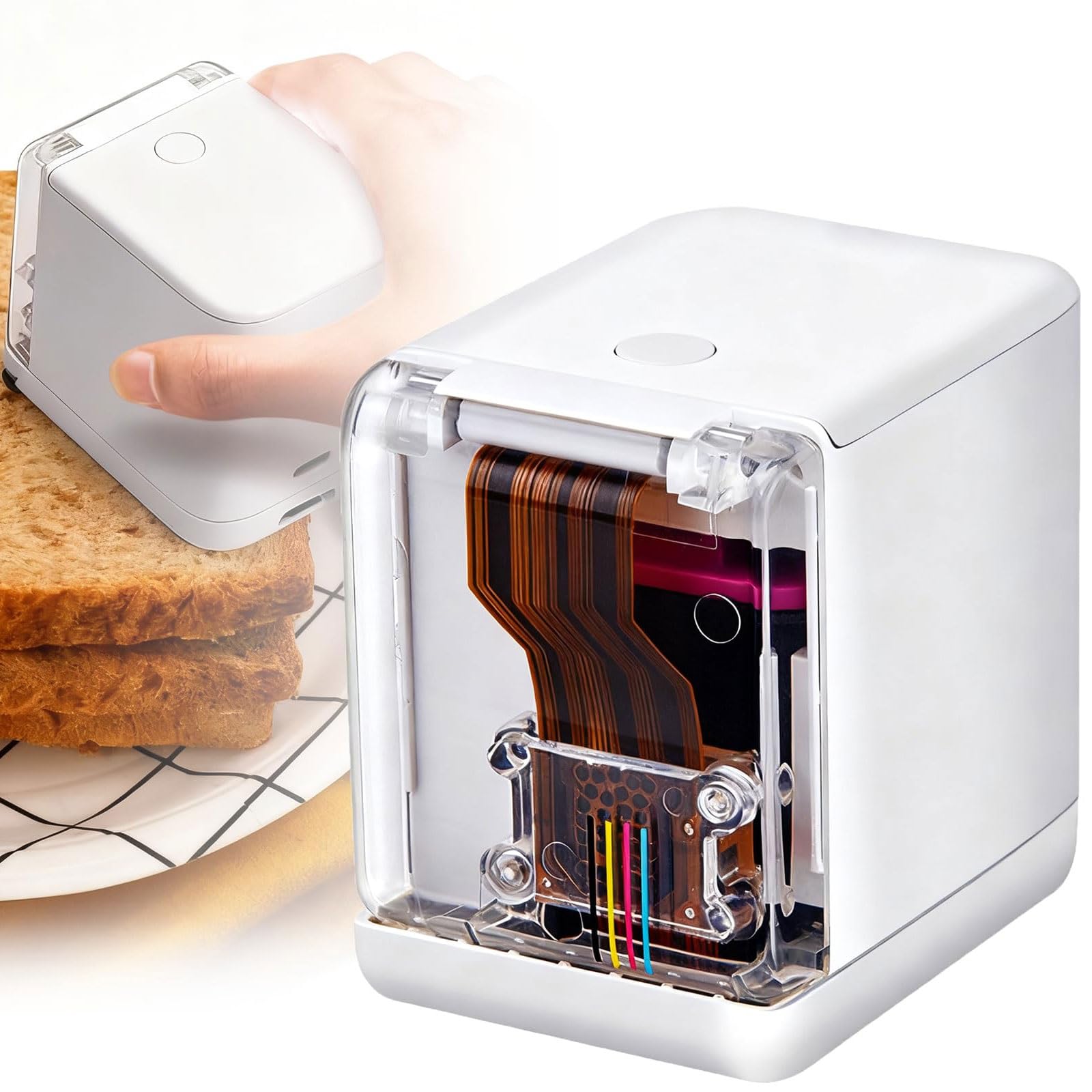 Mini imprimante alimentaire portable pour sublimer vos cafés gourmands et ateliers pâtisserie