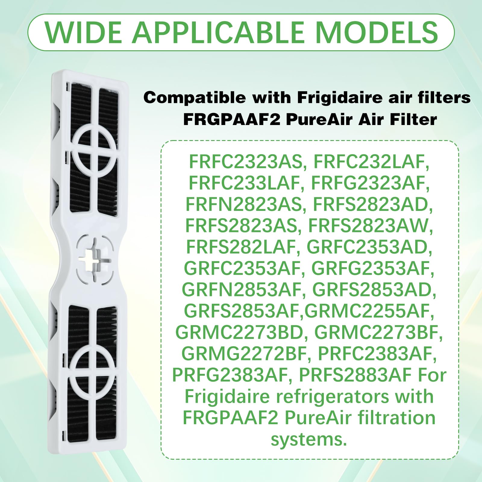 PureAir AF-2 Kühlschrankluftfilter – 6 Stück, Kompatibel Mit Frigidaire & Anderen Modellen