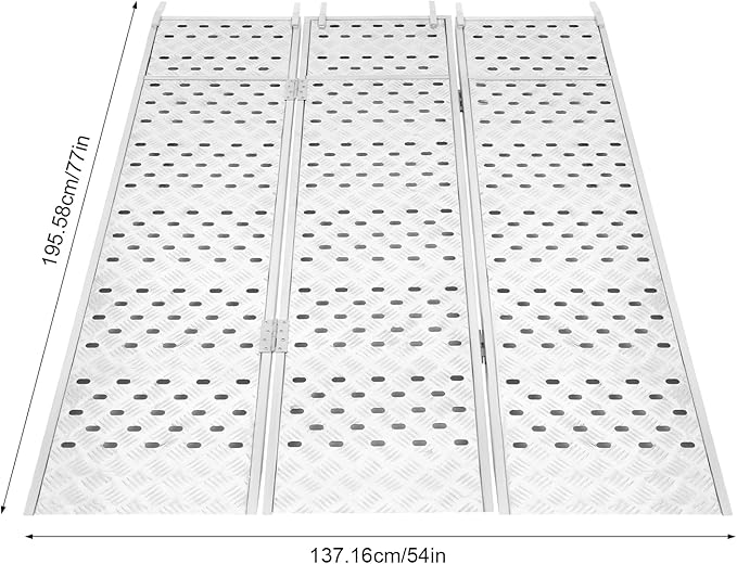 Rampas Plegables de Aluminio 54"×77" Capacidad 1500 lbs miniatura 2