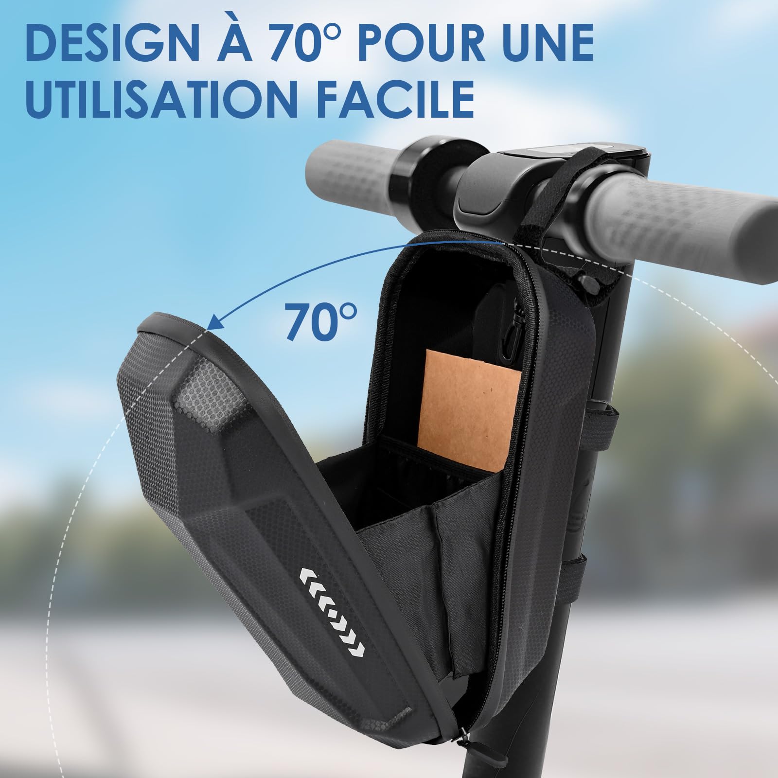 3L Sacoche Trotinette Electrique, Étanche Sac de Scooter, Accessoire Trotinette Electrique, Compatible avec Xiaomi Mijia, Ninebot, Sedway