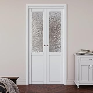 Glass and Manufactured Wood French Door with Hardware Kit,36"×80"