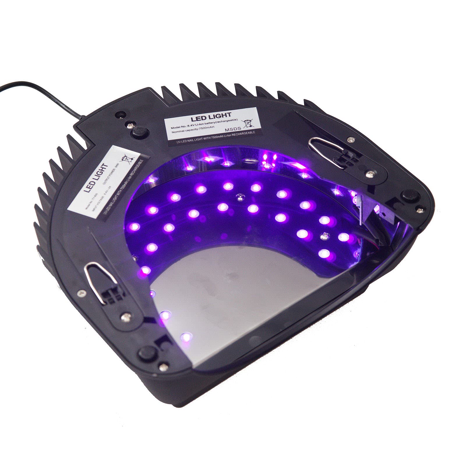 Lampada per Unghie LED Senza Fili Ad Alte Prestazioni Lampada UV per Unghie Lampada UV Ricaricabile Lampada Polimerizzante Professionale per Nail Art