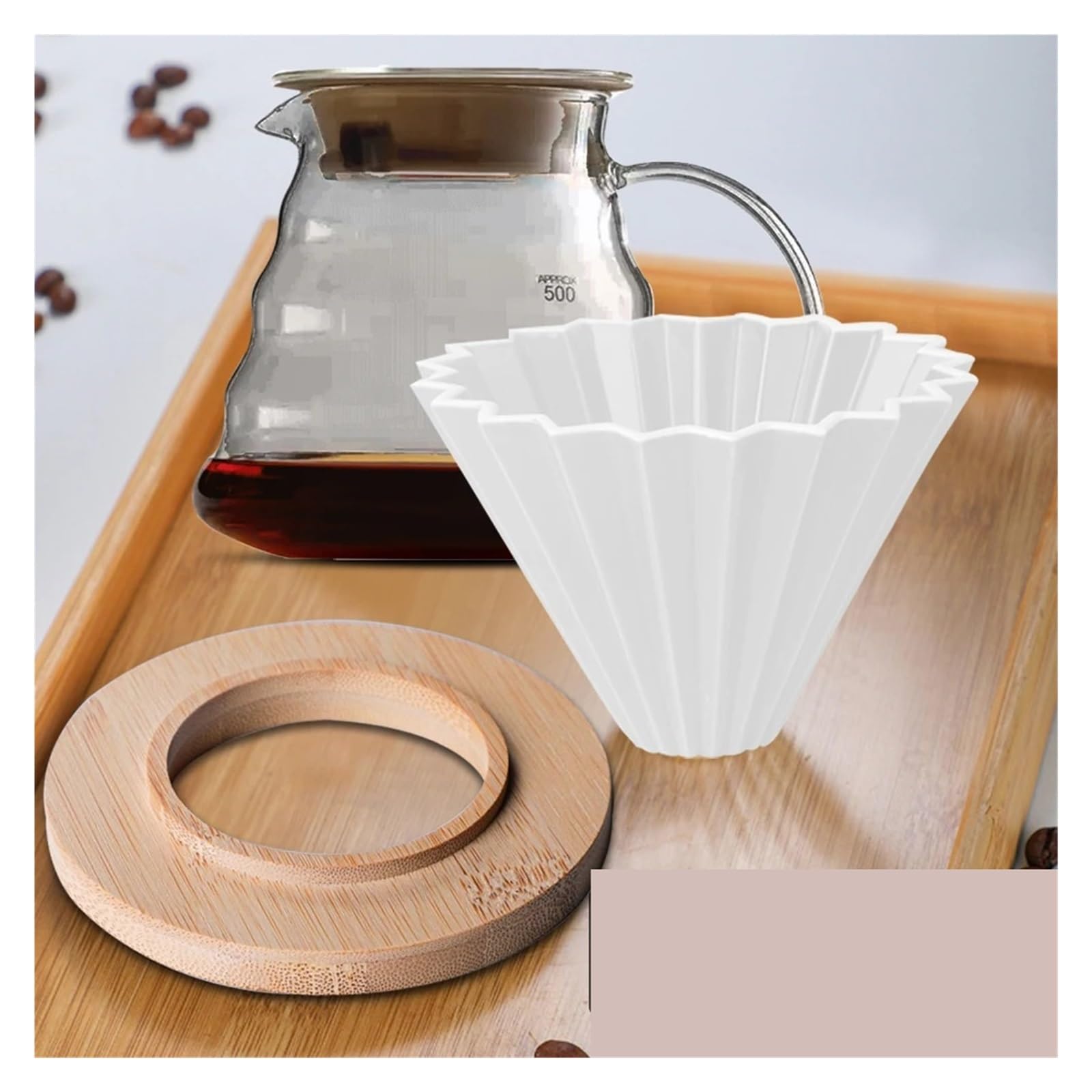 For 1-2 Tazas De Café Hecho A Mano Y A Máquina, Soporte De Taza De Filtro De Café, Embudo De Goteo De Cono De Cerámica Reutilizable, Cafetera(Left)