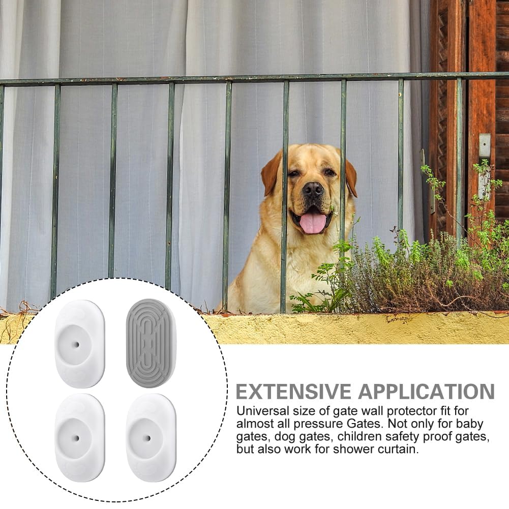 Protezioni Parete Per Cancelli Bambini - Confezione Da 4 Bianche Per Sicurezza Scale E Porte - Foto 7