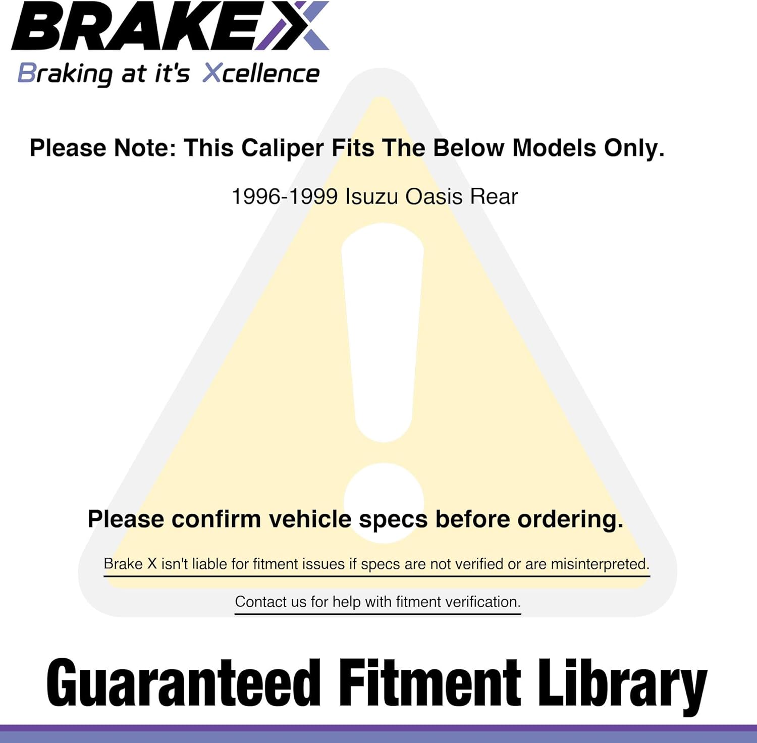 Brake X Rear Brake Calipers Replacement for 1996-1999 Isuzu Oasis | Zeta Coated Rear Calipers with Bracket
