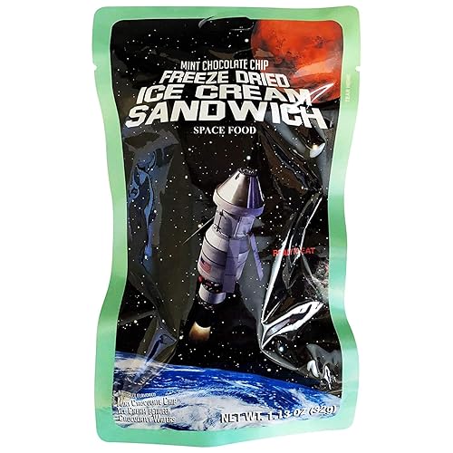 Miniatura 9 de LuvyDuvy Napolitano liofilitano (chocolate, vainilla y fresa), sándwiches de helado con chispas de chocolate y menta, paquete de 3