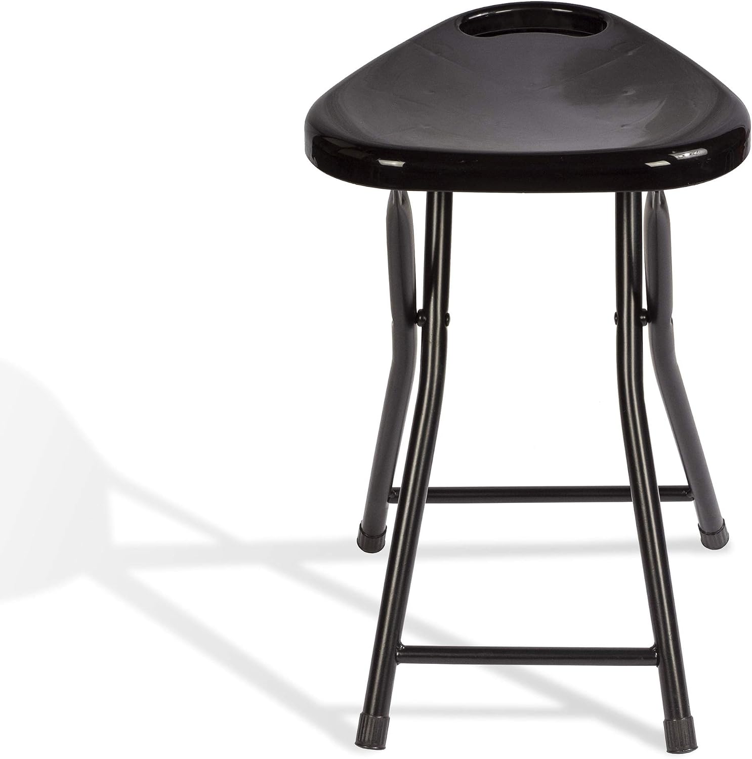 Atlantic 4 Pack Folding Stool with Handle, Black