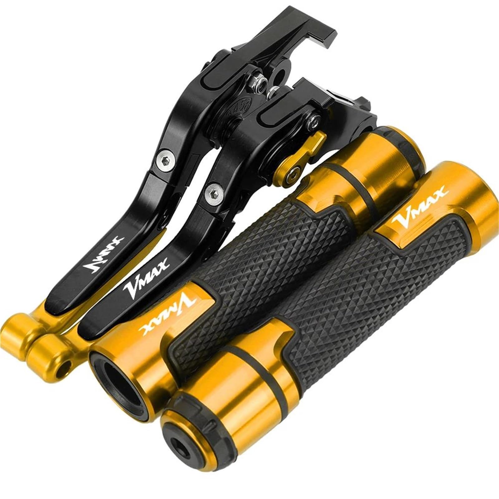 Bylkfc Color 5 Brake Clutch Lever Motorcycle Brake Clutch Lever Handlebar Grips For Vmax1700 V-Max1700 Vmax V-Max 1700 2009-2020 Handle Bar Extension Kit Motorbike Handlebar Levers Grips