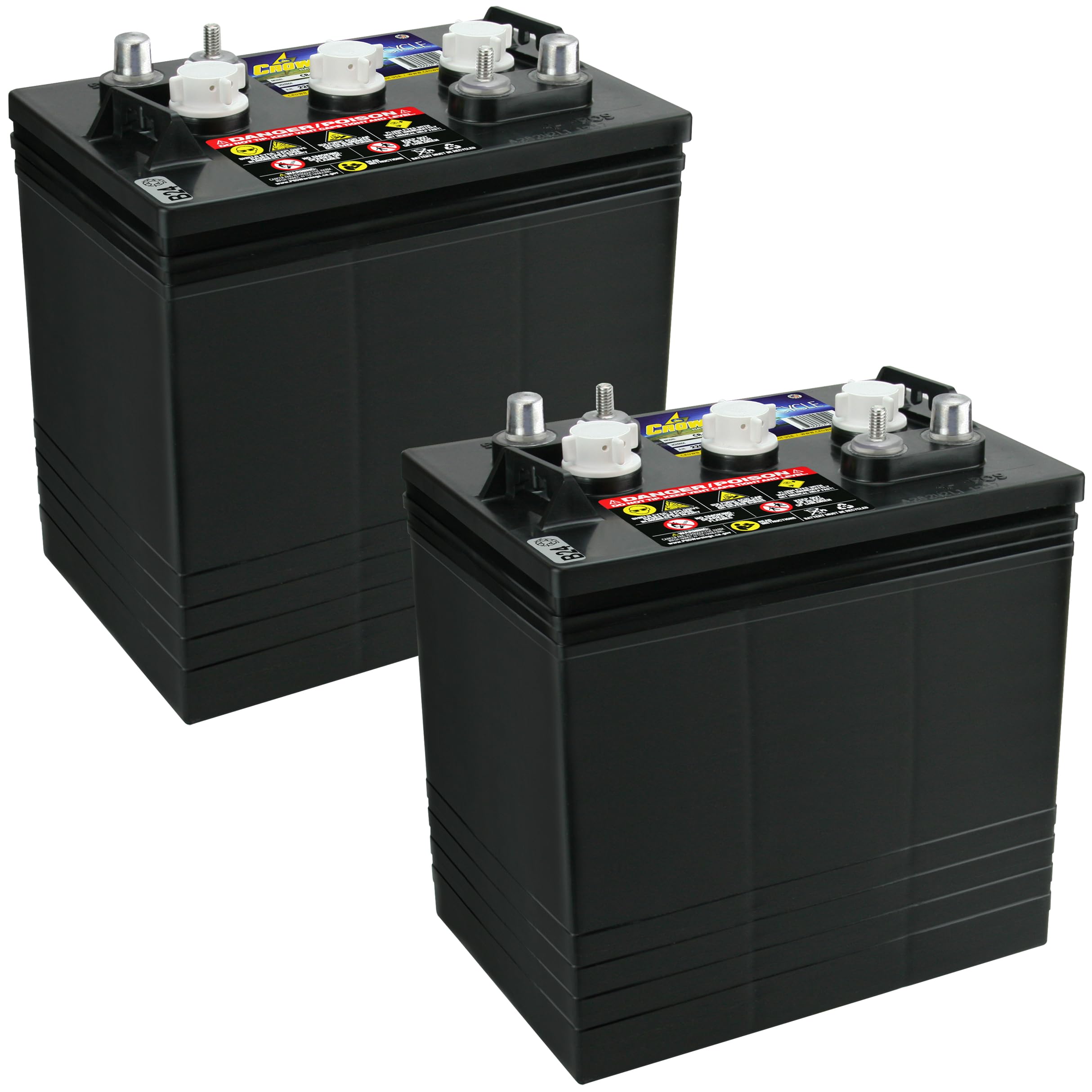 Amazon.com: PowerStar Crown CR-220 Group GC2 6V 220 AH Battery X2
