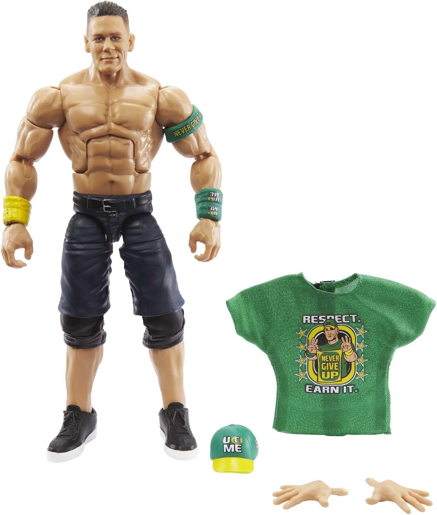 WWE John Cena Elite Collection Action Figure, 6-inch Posable Collectible Gift for WWE Fans Ages 8 Years Old & Up