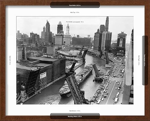 Miniatura 8 de AllPosters Barco de carga de impresión fotográfica de pared en el río Chicago, 24x18