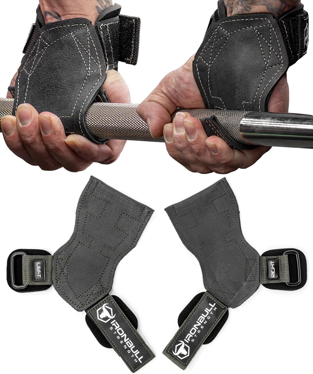 EZ Gripz PRO V2 Lifting Grips for Weightlifting: Weight Lifting Straps for Gym with Adjustable Wrist Neoprene Padding Gripps – Lifting Hooks, Wrist Wraps & Gloves Alternative for Deadlifts & Rows