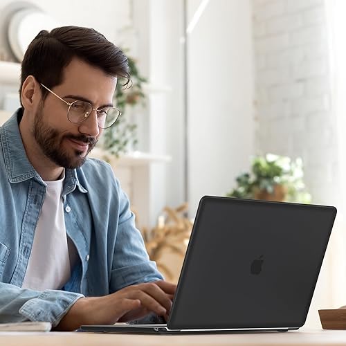 Miniatura 7 de iCasso Funda rígida para MacBook Air de 15 pulgadas 2024 2023 Release M3 A3114 M2 A2941, funda rígida y bolsa de transporte para laptop, protector