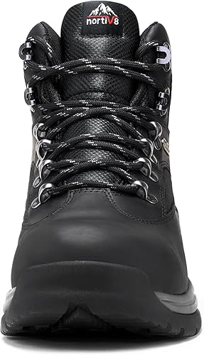 Miniatura 9 de NORTIV 8 Botas de trabajo de seguridad con punta de acero para hombre, suela de goma antideslizante