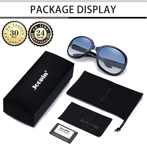 Miniatura 6 de Joopin Lentes de sol polarizados para mujer, de gran tamaño, de gran tamaño, para conducir, con protección UV, lentes de sol grandes