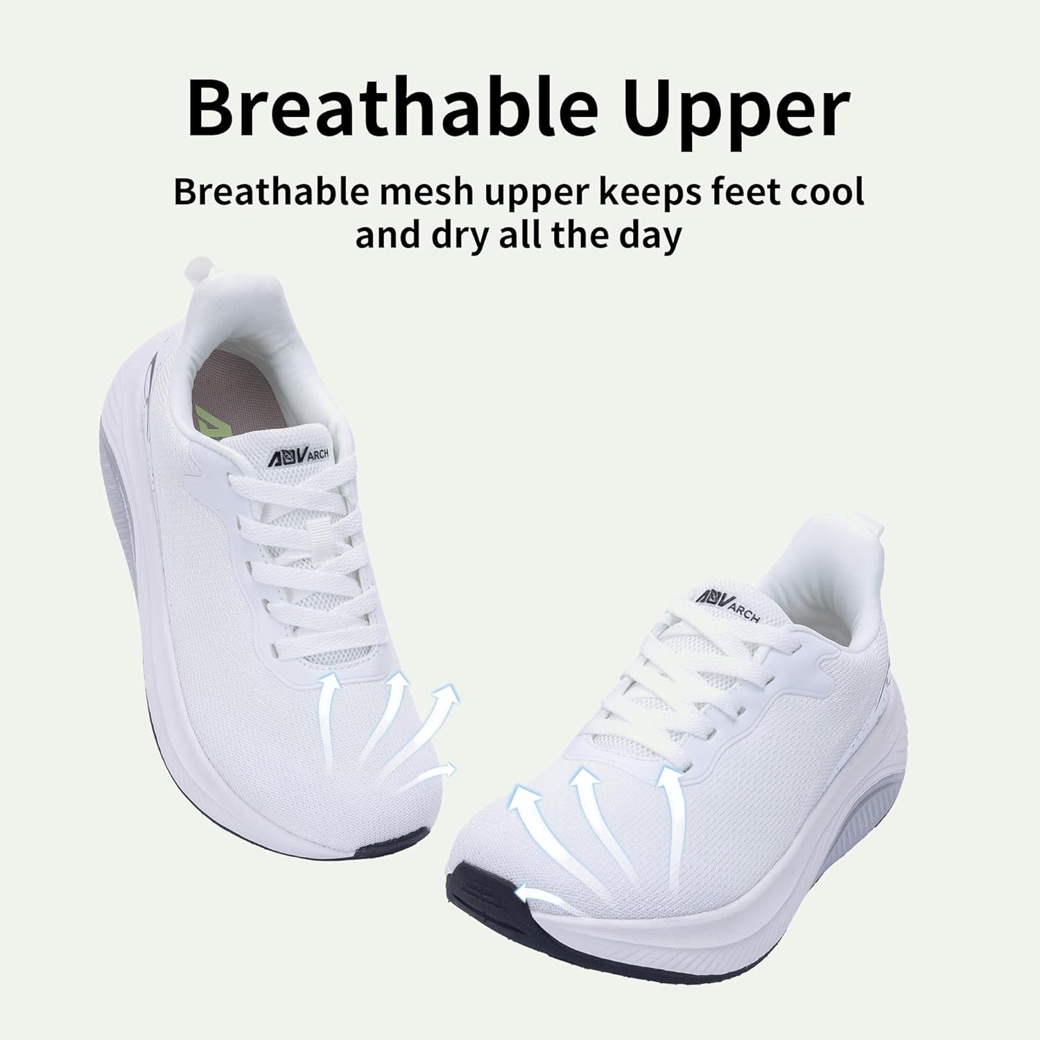 Wide Toe Box Shoes Women Arch Support Walking Shoes for Plantar Fasciitis Wide Width Orthotic Tennis Sneakers - Image 5