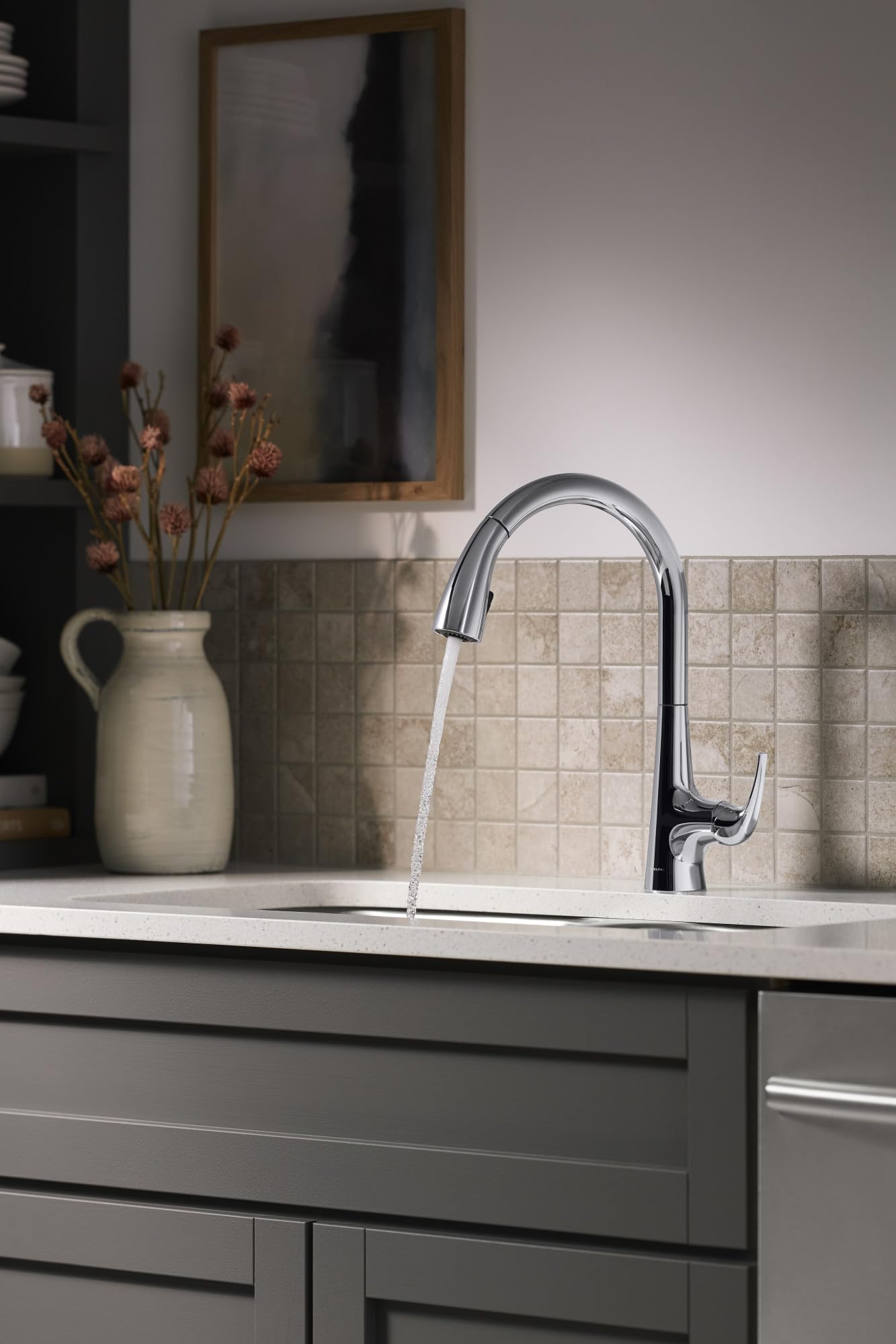 Sterling 24274-BL Medley Pull-Down Kitchen Faucet, 1.5 GPM, High 