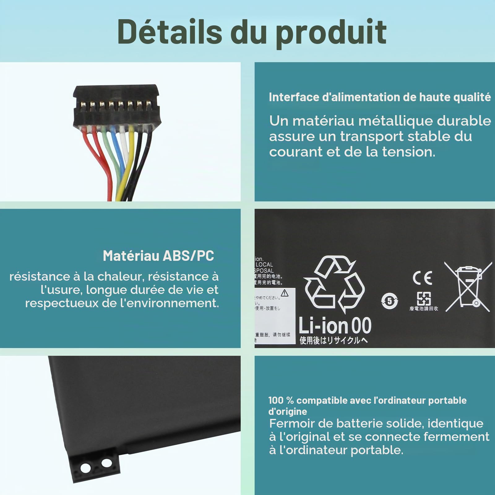 K KYUER 38Wh L20L2PF0 L20M2PF0 Batterie Compatible with Le-Novo IdeaPad | 3-14ADA6 3-14ALC6 3-14ITL6 3-14ABA7 3-15ADA6 3-15ITL6 3-15ALC6 3-17ADA6 3-17ALC6 3-17ITL6 V14 V15 V17 G2-ALC ITL IJL G3-ABA