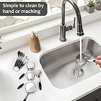 Vista 7 de Accmor 11 Piece Metal Measuring Spoons Cups Set, Premium Stainless Steel Stackable Tablespoons Measurement kit, Kitchen Gadgets Cups and Spoon for