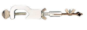 Eisco - Thermometer Clamp with Boss Head, 360 Adjustable Jaw, Holds Thermometers 6-12mm & Rods up to 16mm, Die-Cast Body with Phosphor-Bronze Jaws, Laboratory & Science Equipment