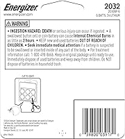 Vista 9 de Energizer Baterías 2032 (paquete de 6), baterías de litio de 3 V