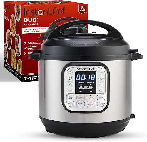 Instant Pot IP-DUO60 6cuartos1000W - Olla a presión multifunción 7 en 1 negro acero inoxidable Stainless Steel Black