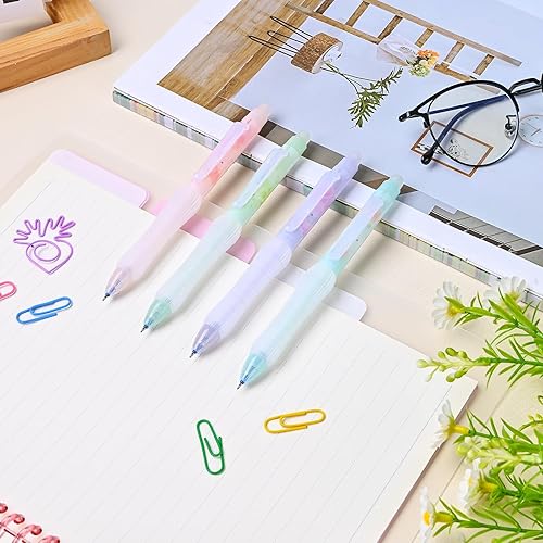 Miniatura 7 de BAYTORY 12 bolígrafos de gel retráctiles borrables de 0.020 in, bolígrafos de tinta azul con borrador, agarre cómodo y escritura suave para