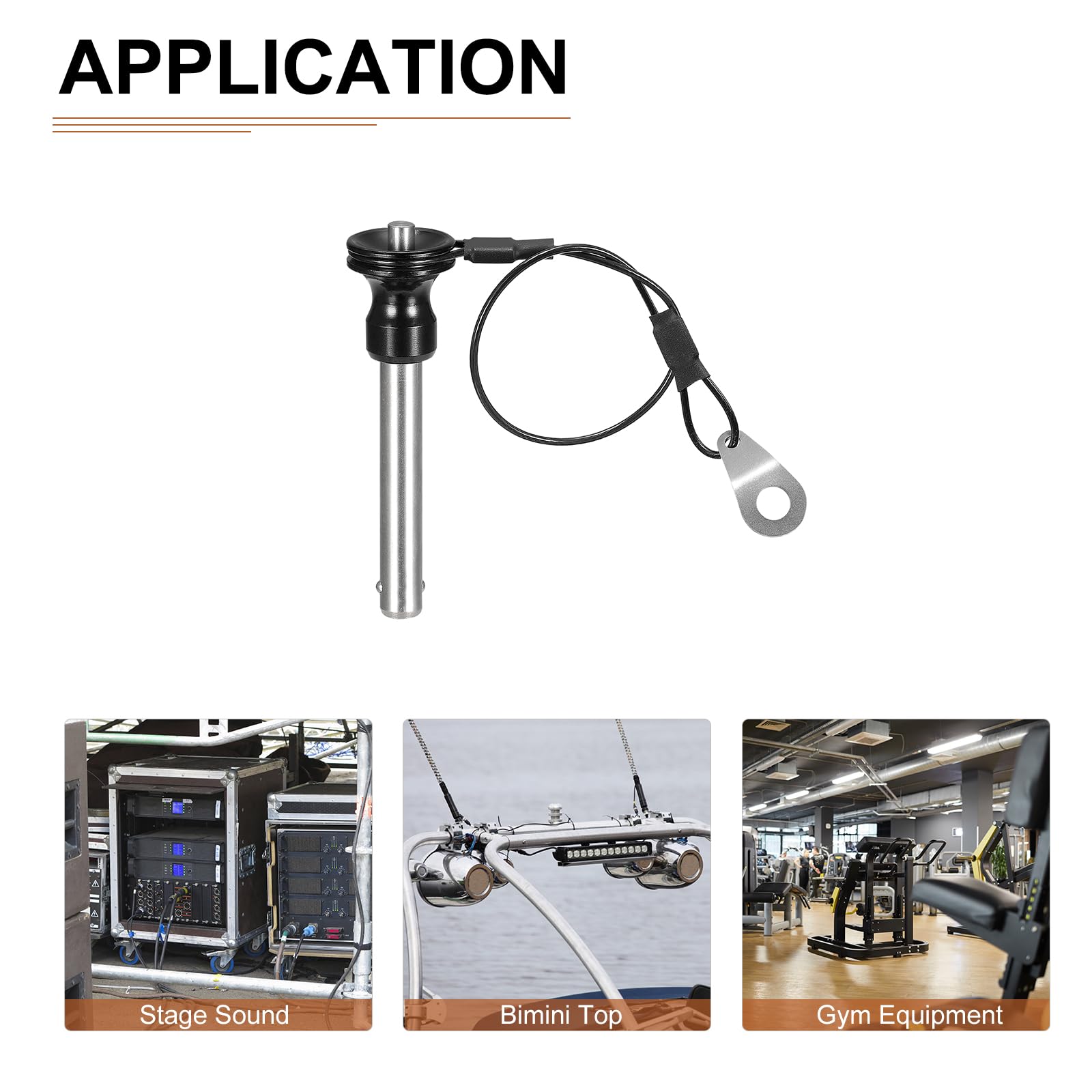 DTGN 8mmx41mm(DxL) Quick Release Pin, Good for Quickly Connecting Hooking Up Components - Image 4