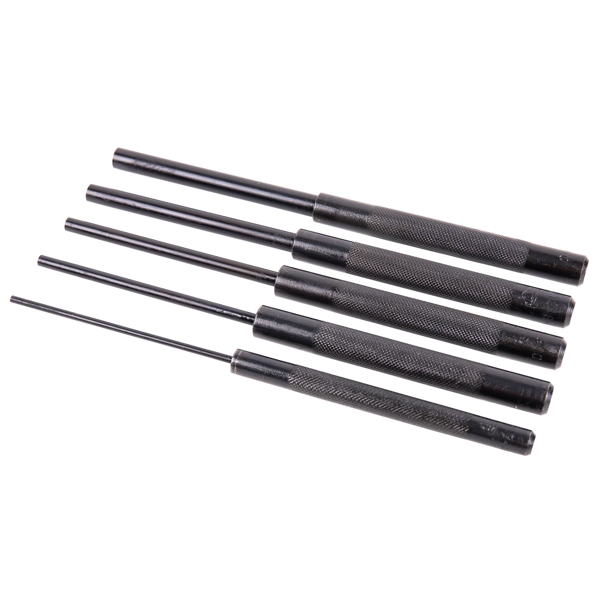 Cofan Juego de 5 Botadores Cilíndricos Largos | Diámetros 3-10 mm | De Acero Cromo Vanadio Endurecido de Alta Resistencia | Herramientas Profesionales para Mecánica, Industria y Bricolaje