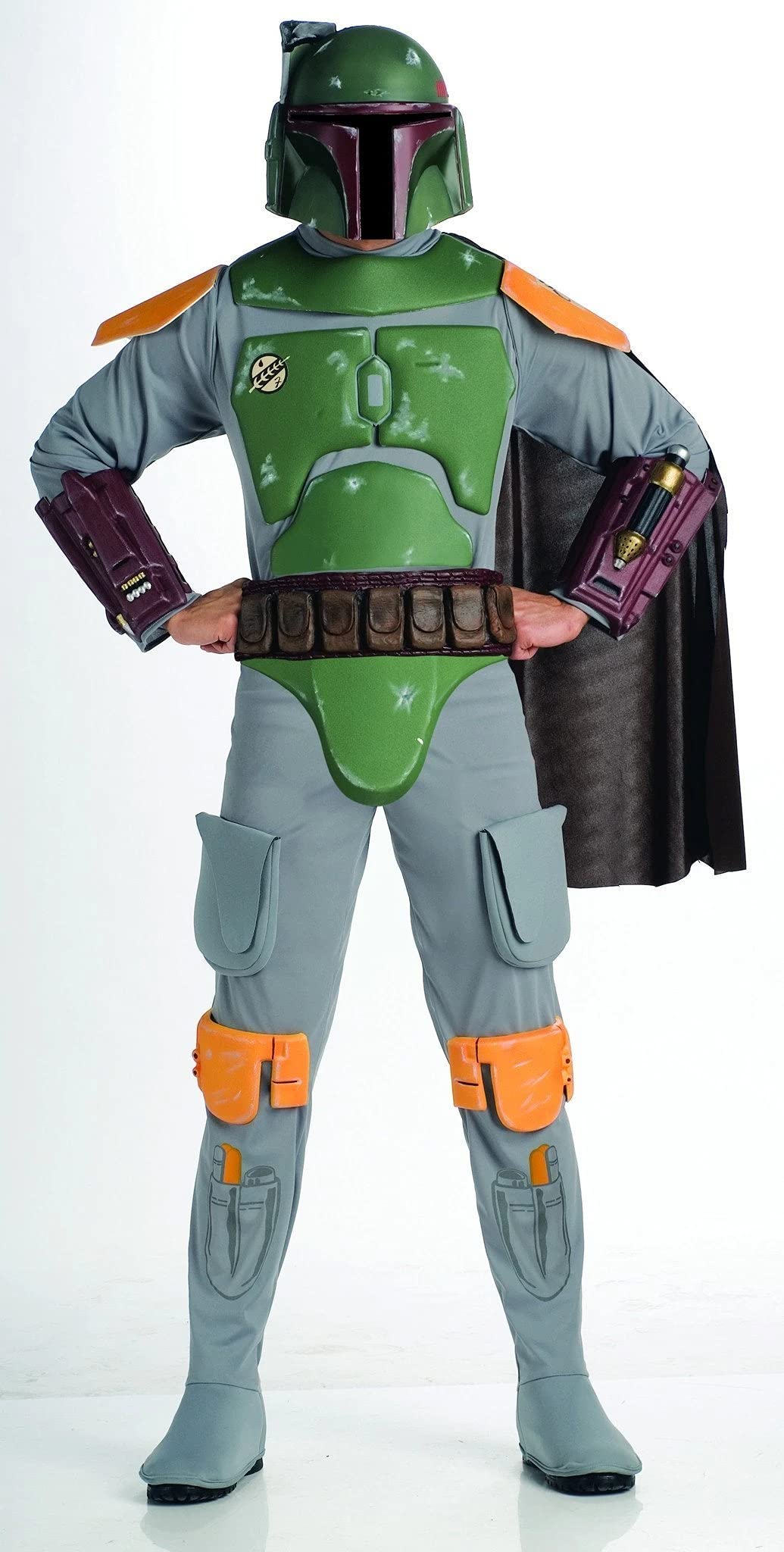 Rubbies Deluxe Star Wars Rubie's Boba Fett-Disfraz de lujo para adulto, color como se muestra, XL (Rubies Costumes-Apparel ST-888574STD)