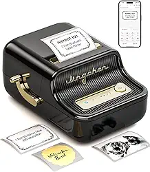 NIIMBOT B21 Impressora de Etiquetas, Mini Impressora Térmica de Etiquetas Compatível com iOS e Android, para Organização Doméstica, Negócios, Código de Barras, com Etiquetas Brancas 50x30mm, Preto