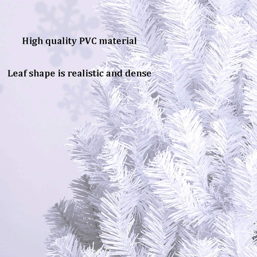 Trees Pure White Artificial Christmas Tree for Christmas Indoor Decor Easy to Assemble-Automatic Unfolding Multiple Sizes Christmas Trees Seasonal Décor (Size : 210cm/6.8 ft) (240cm/7.8 ft) image 4