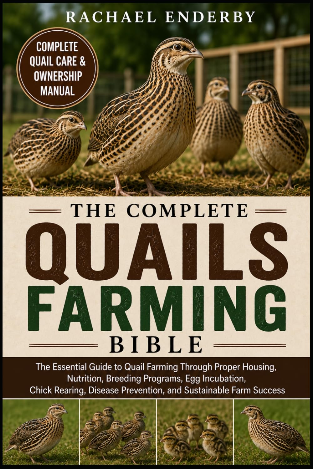 THE COMPLETE QUAILS FARMING BIBLE: The Essential Guide to Quail Farming Through Proper Housing, Nutrition, Breeding Programs, Egg Incubation, Chick ... Prevention, and Sustainable Farm Success
