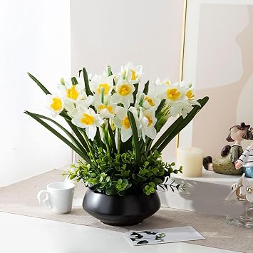 HGJH Faux Green Tabletop F Artificial Ornamental Plants, Interior Decoration, Stylish, Indoor, Home, Office, Stylish Home Decoration, Store Display, Fake Green, Natural Look, Realistic, Easy Care, No