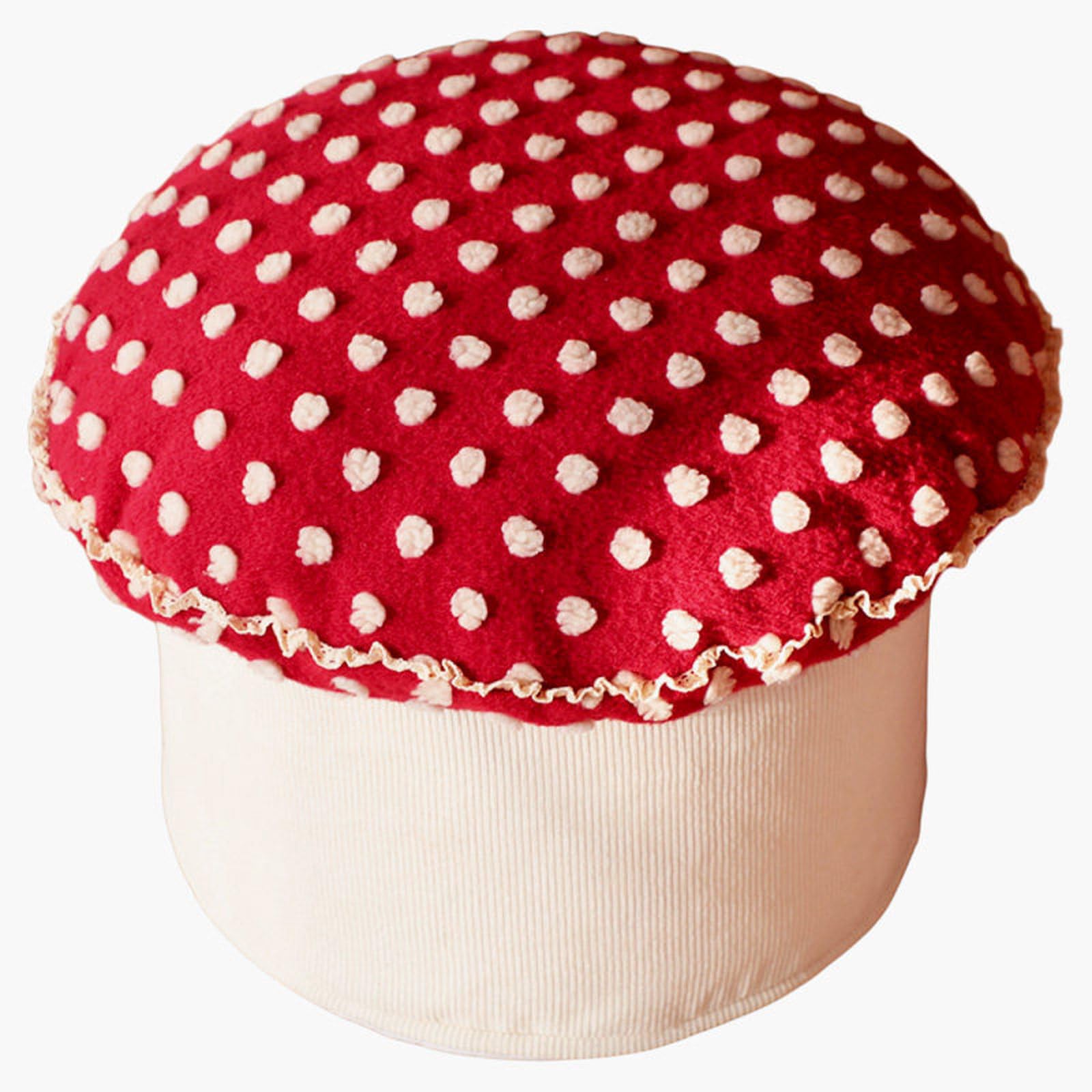 Mescxty Mushroom-Shaped Pouf Ottoman Foot Stools,Small Corduroy Foot Rest Dressing Stool For Living Room, Bedroom, Entryway