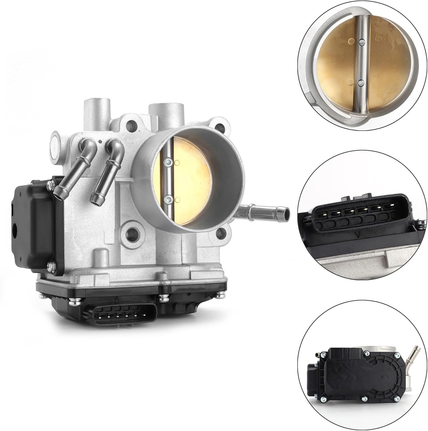 Electronic Throttle Body Assembly for Acura CSX 2007-2010 Honda Accord Civic 2006-2011 CR-V 2007-2009 Element 2.0L 2.4L L4 – OEM Replacement Part # 67-2004 TB1245 16400RZAA01