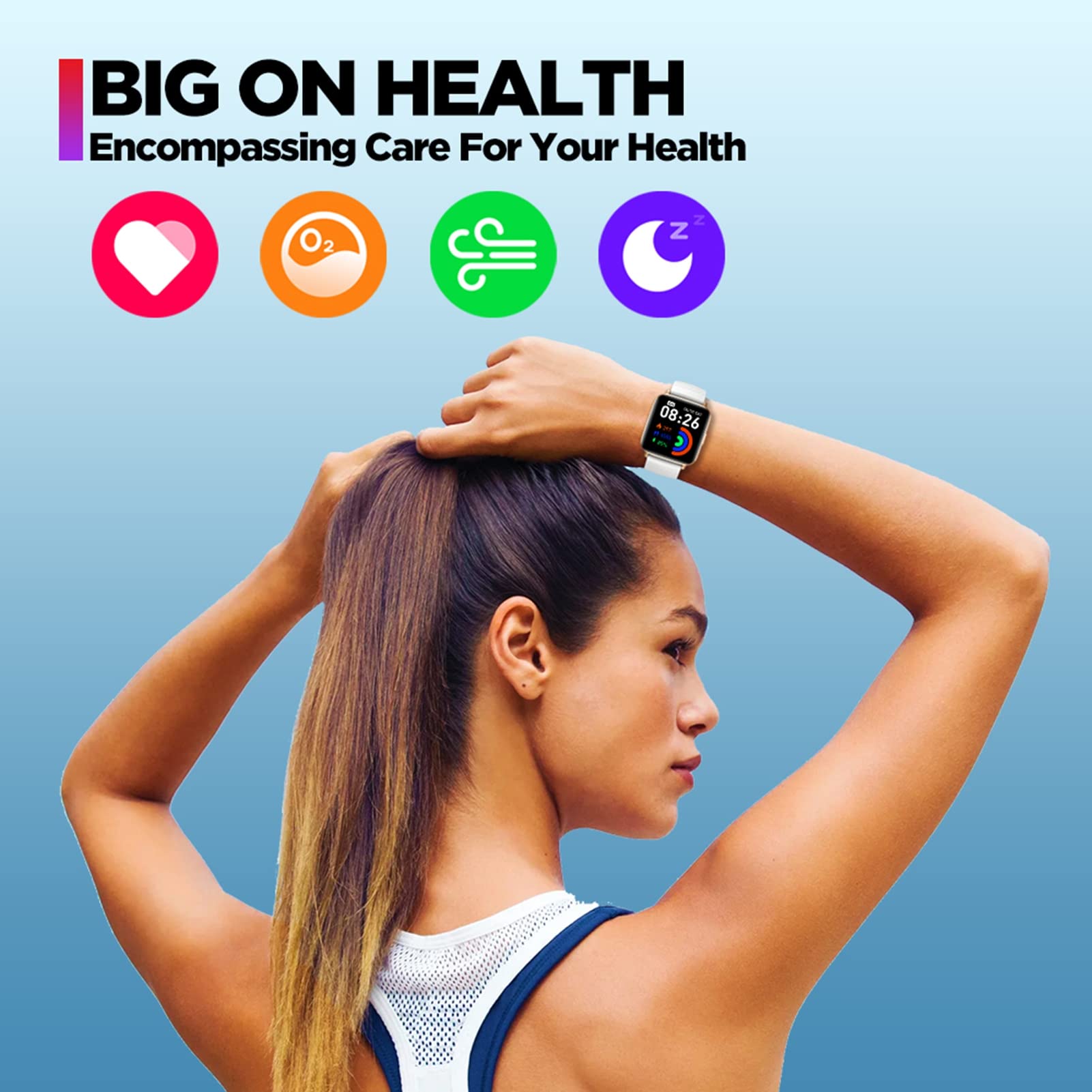 Zeblaze BTALK SMART WATM Multifunkcyjne monitorowanie zdrowia IP68 Wodoodporne sporty modowe BT Calling Smart Watch do biegania